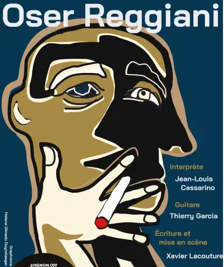 Affiche  spectacle : Oser Reggiani