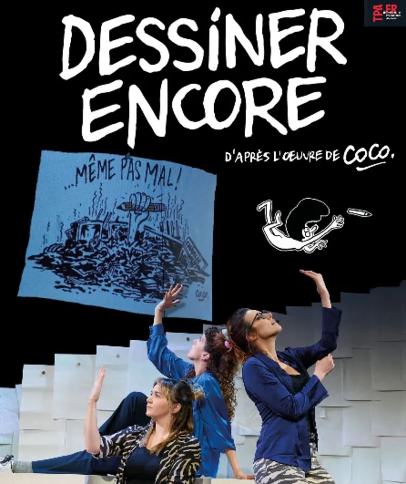 Affiche  spectacle : Dessiner encore