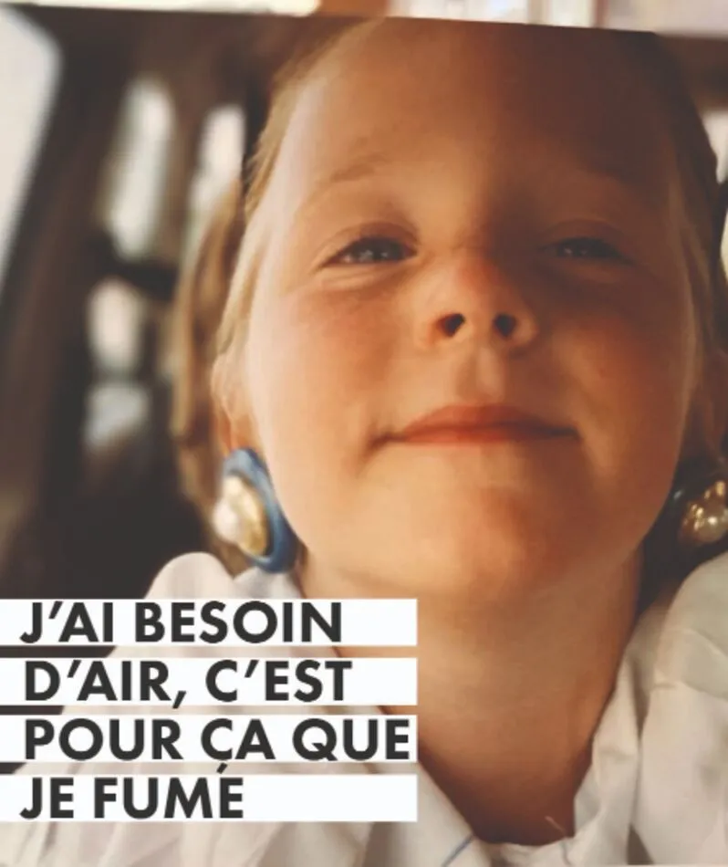 Affiche  spectacle : J'ai besoin d'air, c'est pour ça que je fume