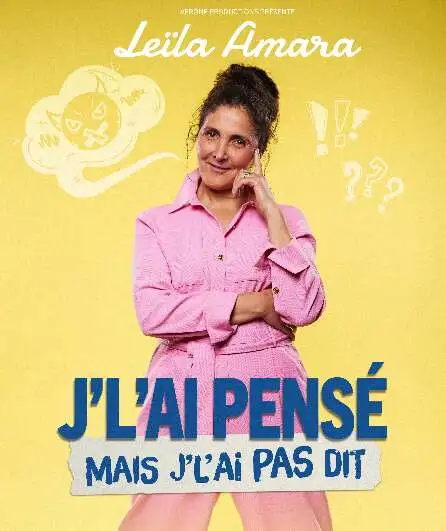 Affiche  spectacle : J'l'ai pensé mais j'l'ai pas dit !