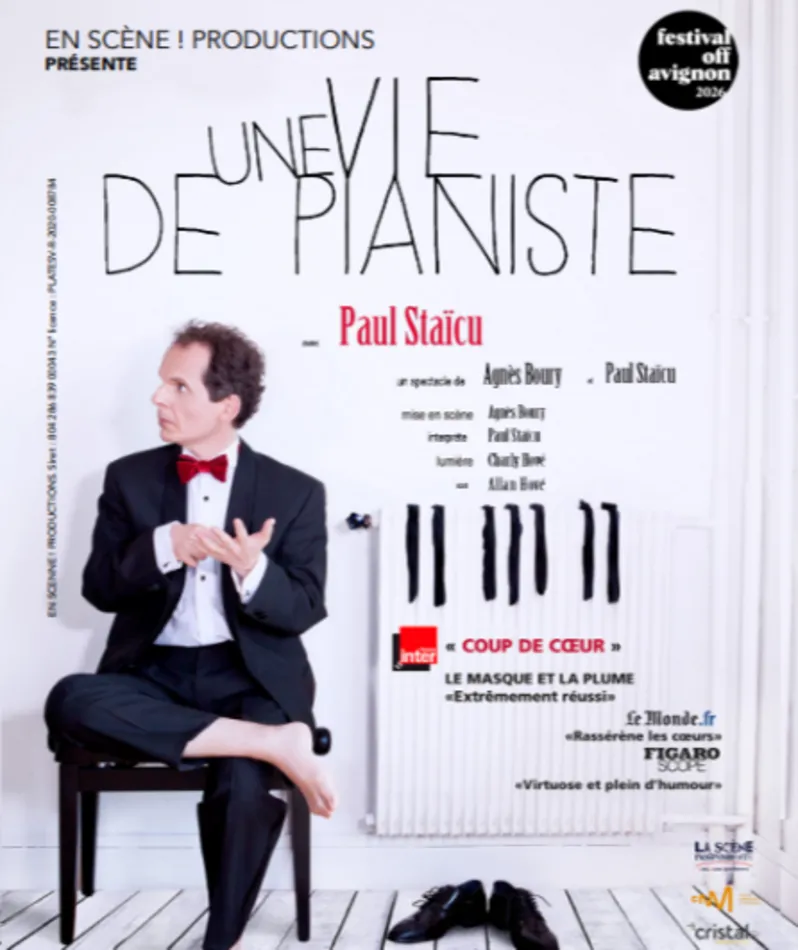 Affiche  spectacle : Une Vie de Pianiste