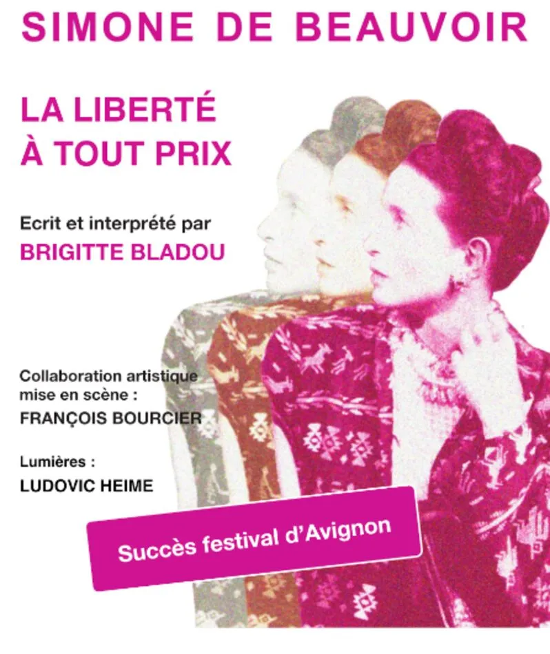 Affiche  spectacle : Simone de Beauvoir 