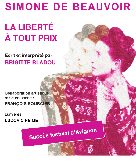 Affiche du spectacle Simone de Beauvoir 