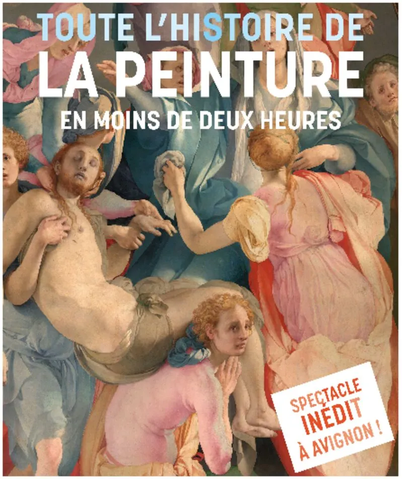 Affiche  spectacle : Toute l'histoire de la peinture en moins de deux heures