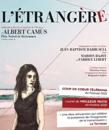 Affiche  spectacle : l'Étrangère