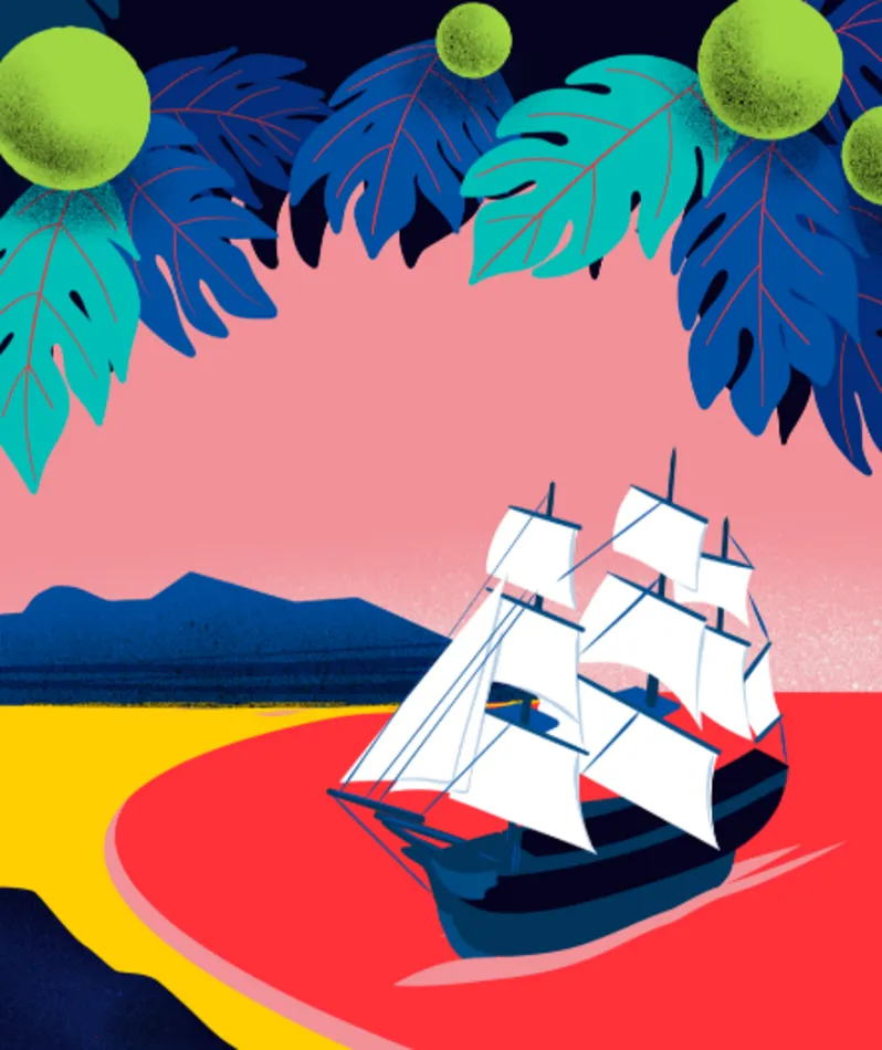 Affiche  spectacle : Le dernier chant de La Bounty - Te reo hopea ā te Bounty