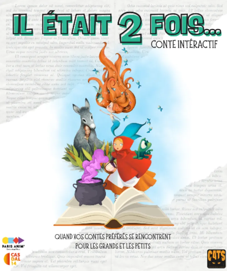 Affiche  spectacle : Il était 2 fois...