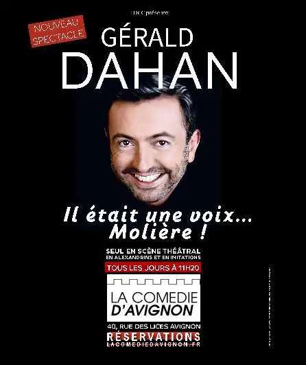Affiche  spectacle : Il était une voix... Molière !