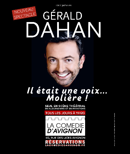 Affiche du spectacle Il était une voix... Molière !