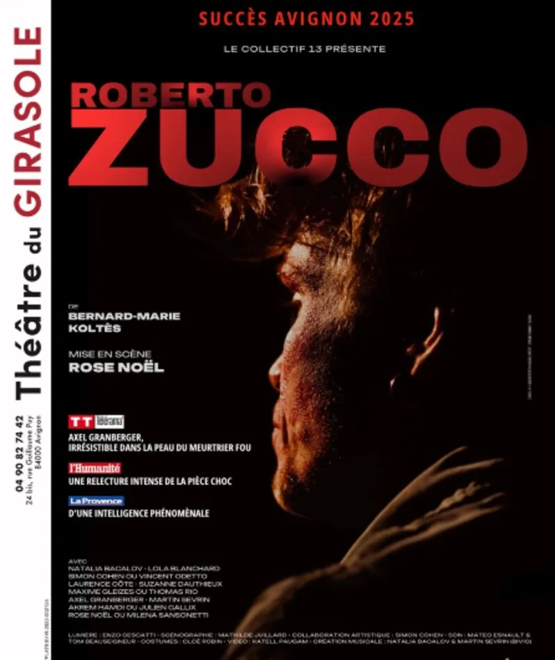 Affiche  spectacle : Roberto Zucco