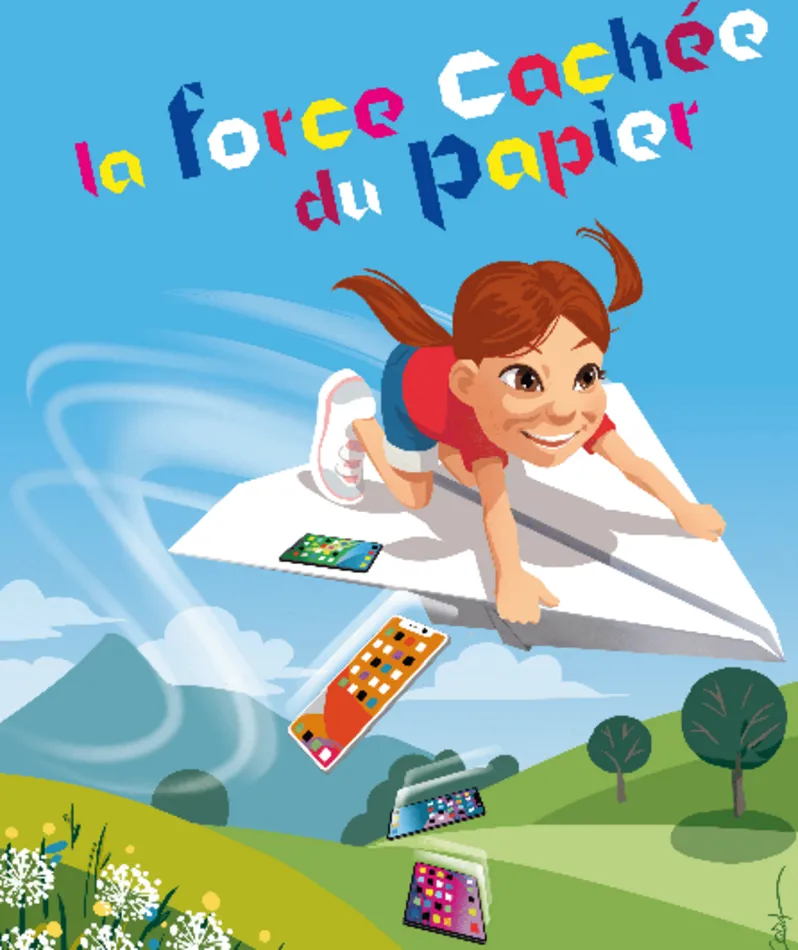 Affiche  spectacle : La Force cachée du papier