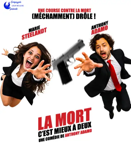 Affiche  spectacle : La mort c'est mieux à deux